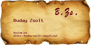 Buday Zsolt névjegykártya